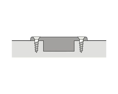 Befestigung eines Beschlags mit Schrauben