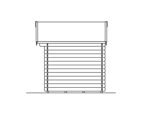 Illustration d''un abri de jardin en bois