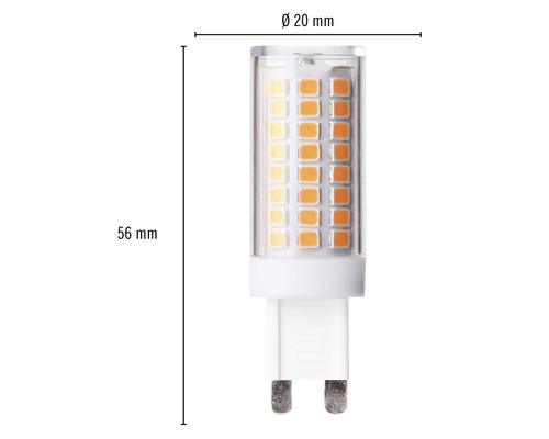 G4 LED Leuchtmittel mit den Massen 56 mm x 20 mm