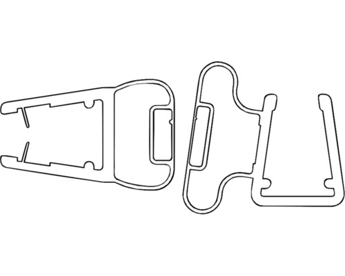 Illustration von Fenstergriff-Komponenten