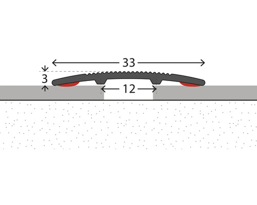 Skizze eines Dichtungsprofils mit Maßangaben