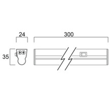 Schéma technique d''un luminaire avec dimensions