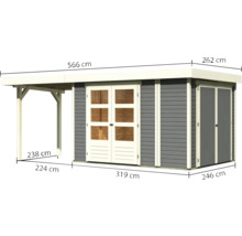Abri de jardin en bois avec dimensions pour l''extérieur