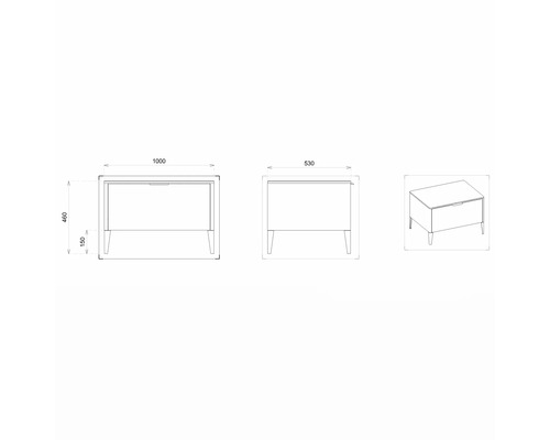 Schéma d''une table avec dimensions