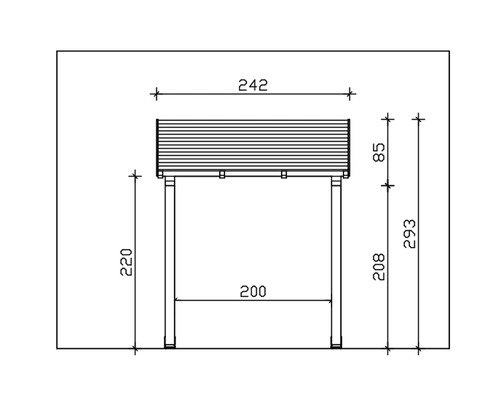 Dessin technique d''une table de plantation avec cotations