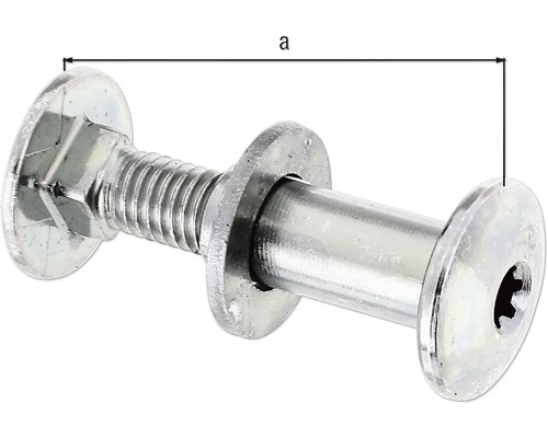 Möbelschraube mit metrischem Gewinde und Scheibe