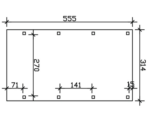 Dessin technique d''une plaque de base avec indications de dimensions.