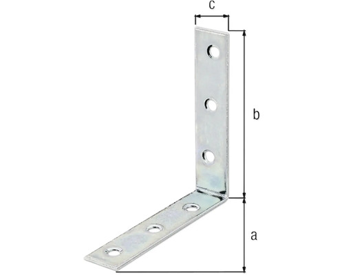 Winkelverbinder mit Löchern zur Befestigung