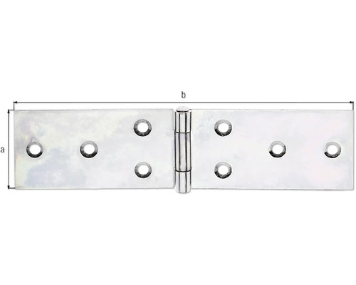 Metallscharnier mit Befestigungslöchern