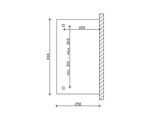 Dessin technique avec des cotes pour un produit