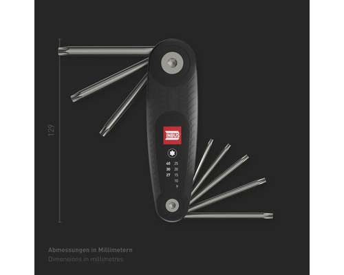 Inbus Torx-Schlüssel Set mit verschiedenen Größen