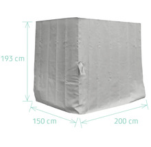 Schutzhülle mit den Maßen 193 x 150 x 200 cm