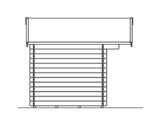 Illustration d''un abri de jardin en madriers