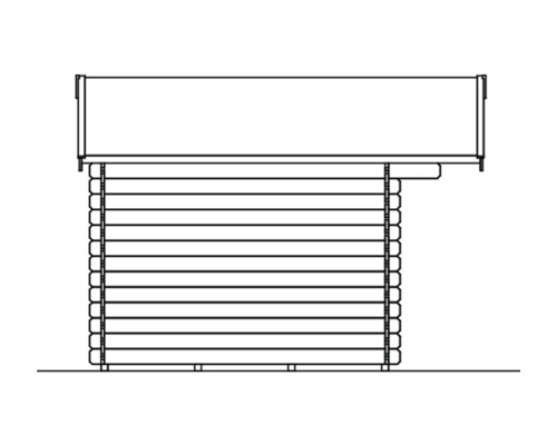 Illustration d''un abri de jardin en bois