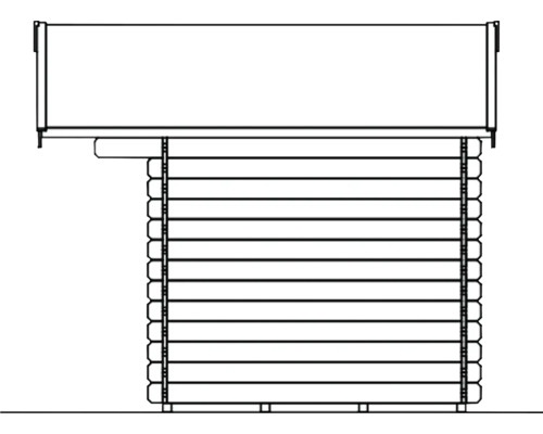 Schéma d''un abri de jardin en bois