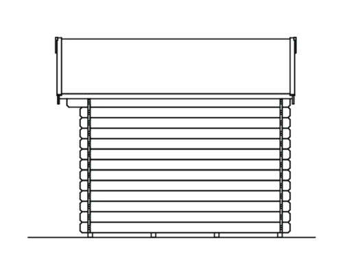 Schéma d''un abri de jardin en bois