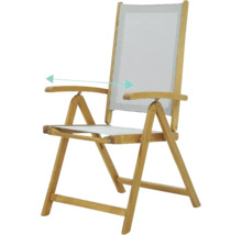 Klappstuhl aus Holz mit Armlehne