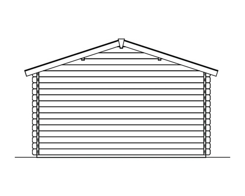 Illustration d''une maison en bois avec un toit à pignon