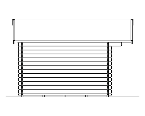 Schéma d''une maison de jardin en bois
