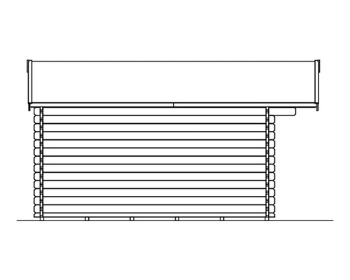 Image d''un chalet de jardin en madriers