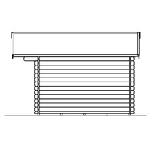 Illustration d''un chalet de jardin en madriers