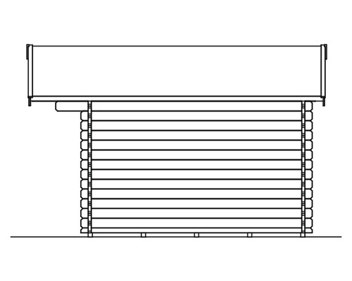Illustration d''un chalet de jardin en madriers