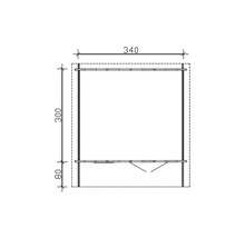 Dessin technique avec les dimensions du produit
