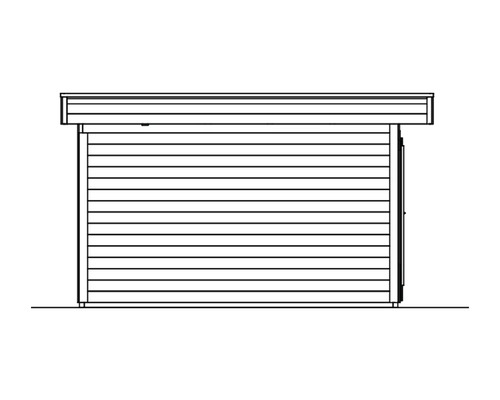Illustration d''un abri de jardin en bois