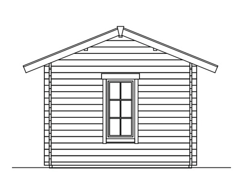 Illustration d''un abri de jardin avec fenêtre