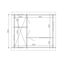 Plan d''un abri de jardin avec dimensions
