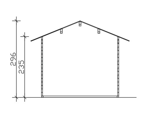 Plan de construction d''une tonnelle de jardin avec indications de hauteur