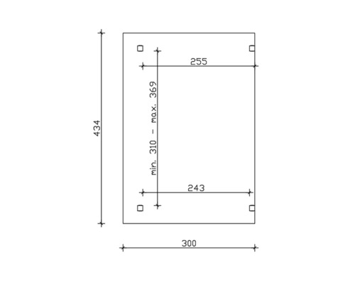 Dessin technique avec dimensions