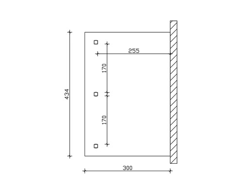 Dessin technique avec dimensions pour un produit