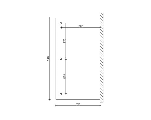 Dessin technique avec dimensions d''un produit