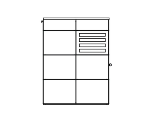 Armoire avec porte et tiroirs
