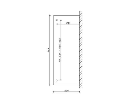 Toiture pour terrasse SKAN HOLZ Verona 648x239 cm blanc