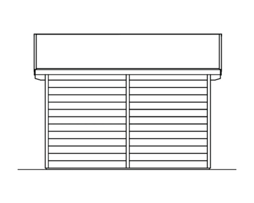 Abri de jardin en bois, vue latérale