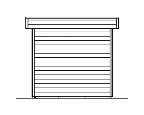 Illustration d''un abri de jardin en bois