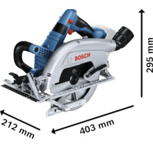 Scie circulaire sans fil Bosch Professional GKS 18V-70 L, sans batterie ni chargeur avec L-BOXX 238
