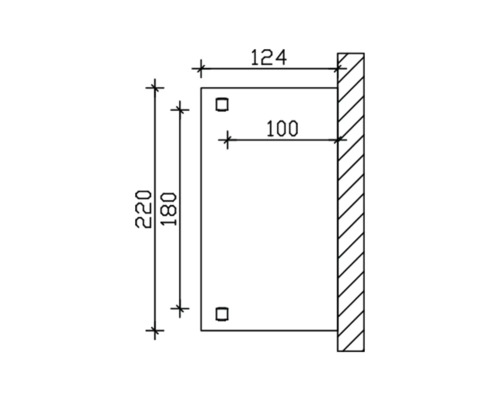 Dessin technique avec indications de dimensions