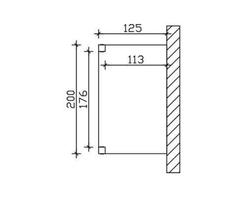 Dessin technique avec dimensions d''un produit