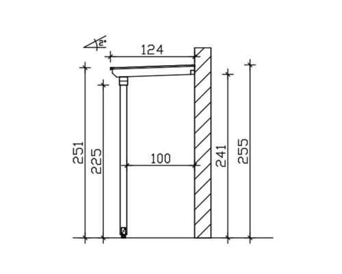 Dessin technique d''un produit avec des mesures