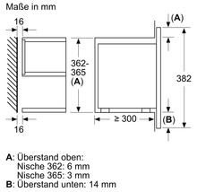 Maßzeichnung mit Maßangaben in Millimeter