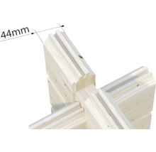 Abri de jardin Palmako Lea 14,2 m² porte coulissante verre de sécurité avec plancher 494 x 402 cm imprégné par immersion