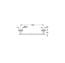 Badetuchhalter Grohe Quickfix Start Cube 450 mm schwarz matt 409872430