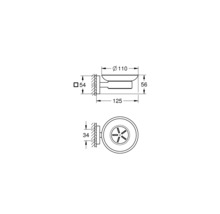 Seifenschale Grohe Quickfix Start Cube schwarz matt 410962430