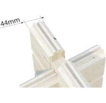 Abri de jardin Palmako Lea 19.4 m² porte coulissante verre de sécurité avec plancher 578 x 451 cm imprégné par immersion