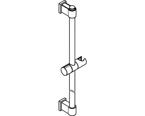 Barre de douche pour montage mural avec support de douche