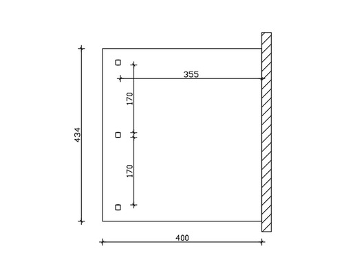Dessin technique avec indications de dimensions