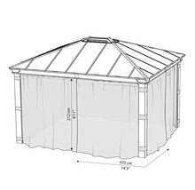 Moustiquaire CANOPIA by Palram Dallas 212 x 435 cm anthracite